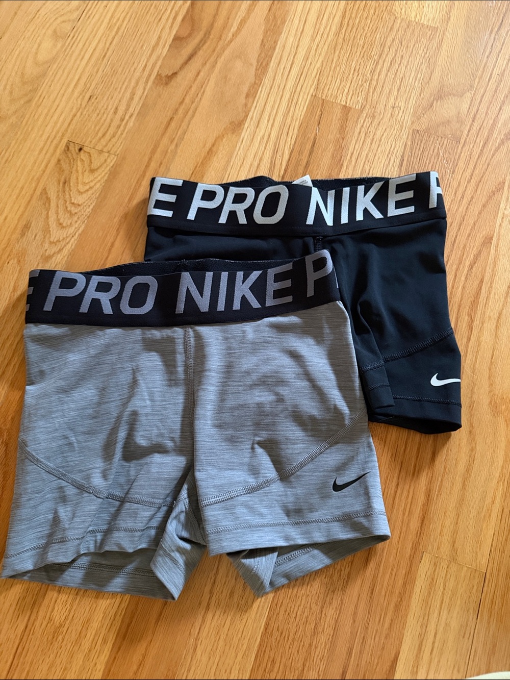 Nike Pro Compression Shorts - Black & Heather Gray